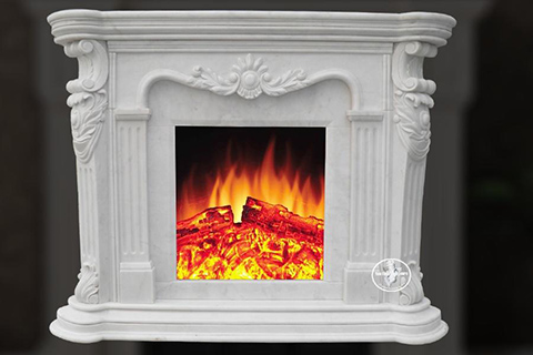 Customized indoor French marble fireplace surround with competitive price